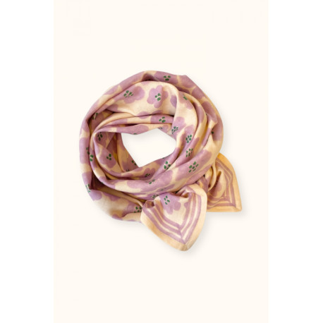 Big foulard Flora Bold - Lavande