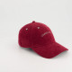 Casquette velours Grand amour cerise - Adulte