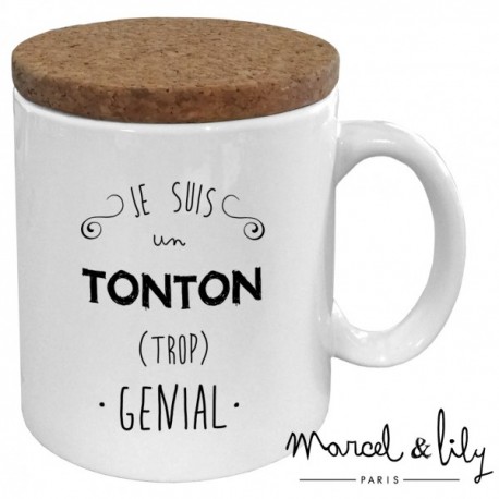 Mug avec couvercle Tonton trop génial