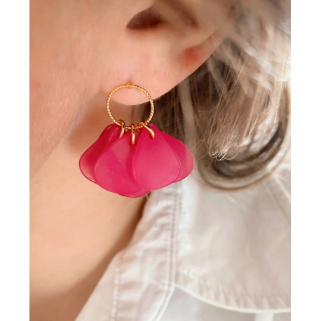 Boucles Salsa - Rose fuchsia