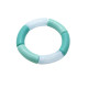 Bracelet tubes larges piscine clair/bleu/bleu translucide