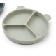 Assiette Stacy ventouse 3 compartiments - Dove blue