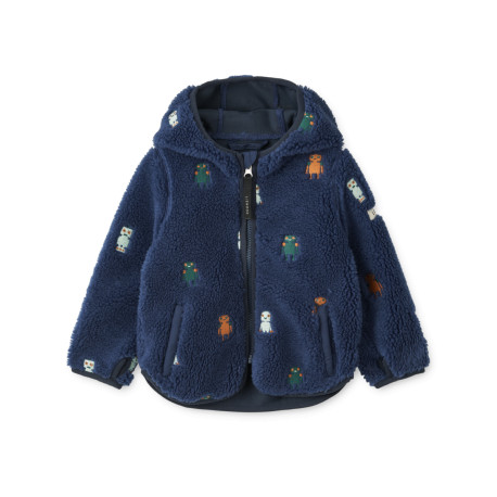 Veste Mara robots/indigo blue - 3 ans