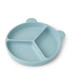 Assiette Stacy ventouse 3 compartiments - Sea blue