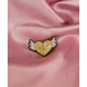 Broche Coeur ailé doré