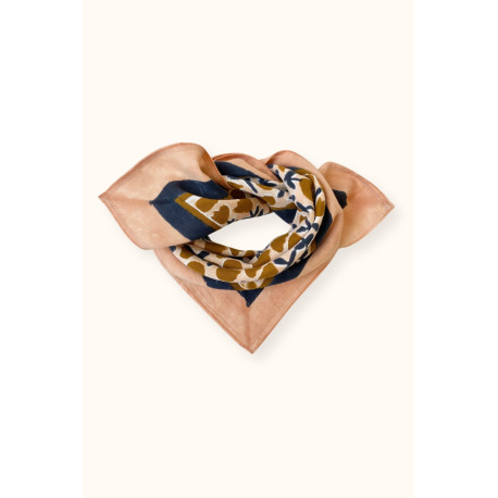 Small foulard Manika Tulipe - Macadamia