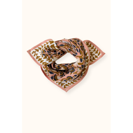 Small foulard Manika Eventail - Blush