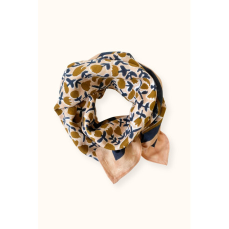 Big foulard Latika Tulipe - Macadamia