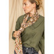 Big foulard Latika Eventail - Blush