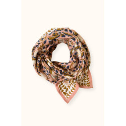 Big foulard Latika Eventail - Blush