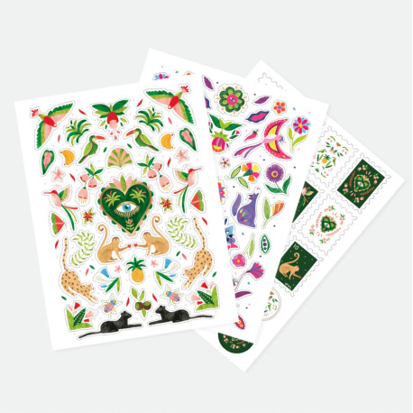 Set de stickers - Mexican jungle