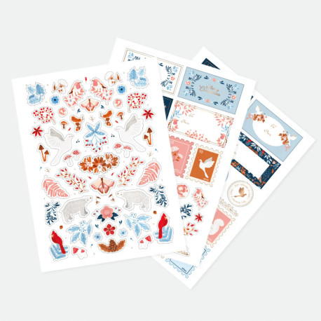 Set de stickers - White winter