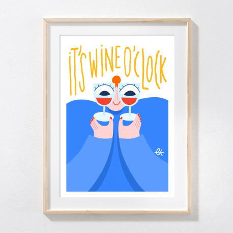 Affiche A3 - Wine o'clock