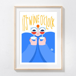 Affiche A4 - Wine o'clock