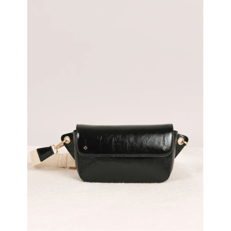 Sac banane Emilie - Noir vernis