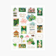 Feuilles de stickers motifs Wanderlust