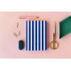 Carnet de voyage de poche - Stripes blue