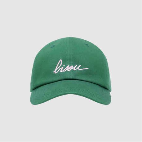 Casquette adulte Verte - Bisou mauve