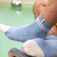 Chaussettes Mi-hautes - Bleu ciel - Taille 41/46