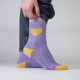 Chaussettes Coeur - Violet - Taille 37/40