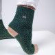 Chaussettes Vintage pailletées - Vert - Taille 37/40