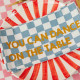 Serviette de table - Damier bleu "You can dance"