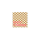 Serviette de table - Damier caramel "Happy together"