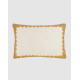 Coussin rectangulaire en lin L - Moutarde