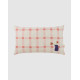 Coussin rectangulaire - Rayures roses et tulipes