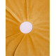 Coussin rond velours - Farniente yellow