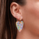 Boucles d'oreilles coeur - Bubble gum