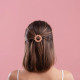 Barrette ronde sunflower - Mix orange