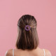 Barrette ronde sunflower - Parme