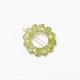 Barrette ronde sunflower - Verte