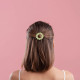 Barrette ronde sunflower - Verte