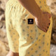 Short de bain Palmiers Jaune - Taille XL