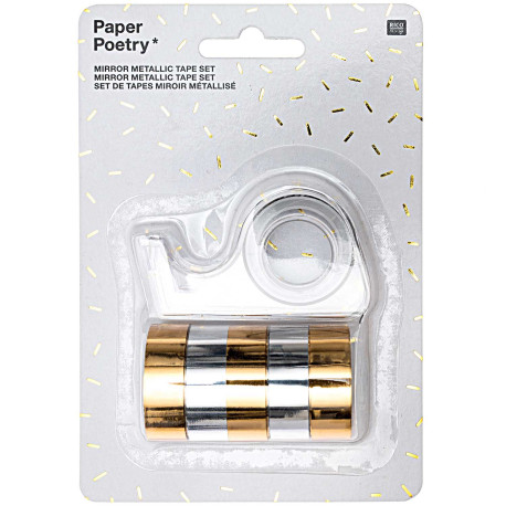 Set de masking tapes miroir et distributeur