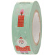 Masking tape personnages de Noël fond vert