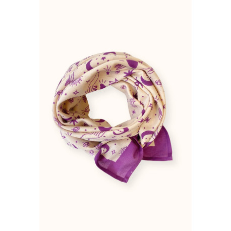 Big foulard Karma - Macadamia