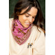 Small foulard Bengale - Fuchsia