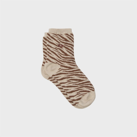 Chaussettes Zèbre - Beige - Taille 37/40