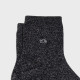 Chaussettes Unies pailletées - Noir - Taille 37/40