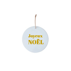 Petit médaillon Joyeux Noël - Doré