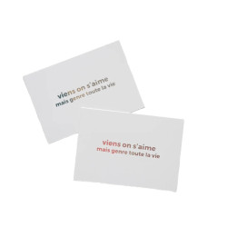 Mini carte - Viens on s'aime 