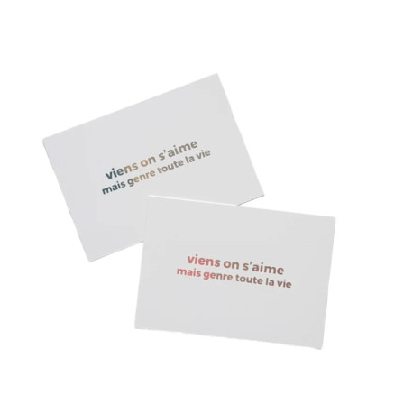 Mini carte - Viens on s'aime 