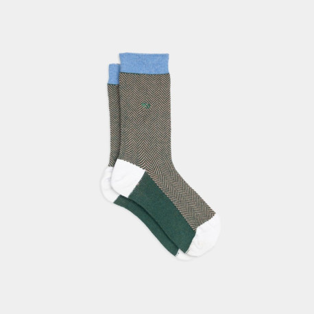 Chaussettes Chevrons - Broceliande - Taille 41/46