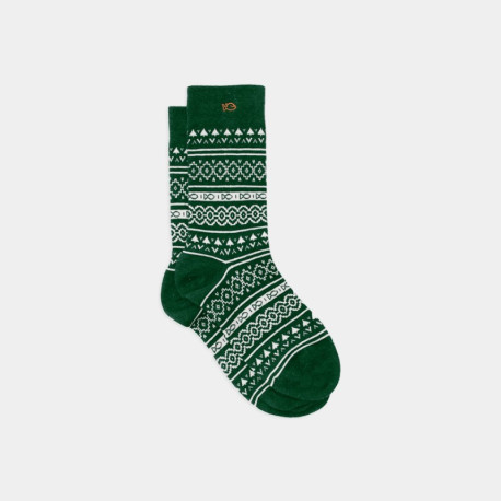 Chaussettes Jacquard - Vert - Taille 41/46