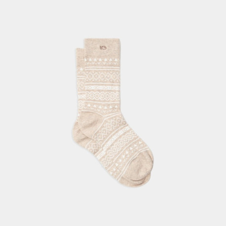 Chaussettes Jacquard - Beige - Taille 41/46