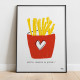 Affiche A4 - Frites