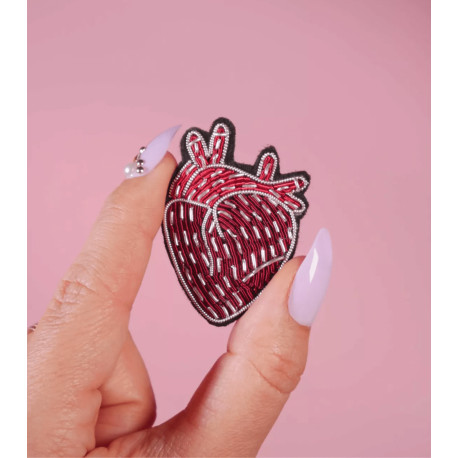 Broche Coeur humain